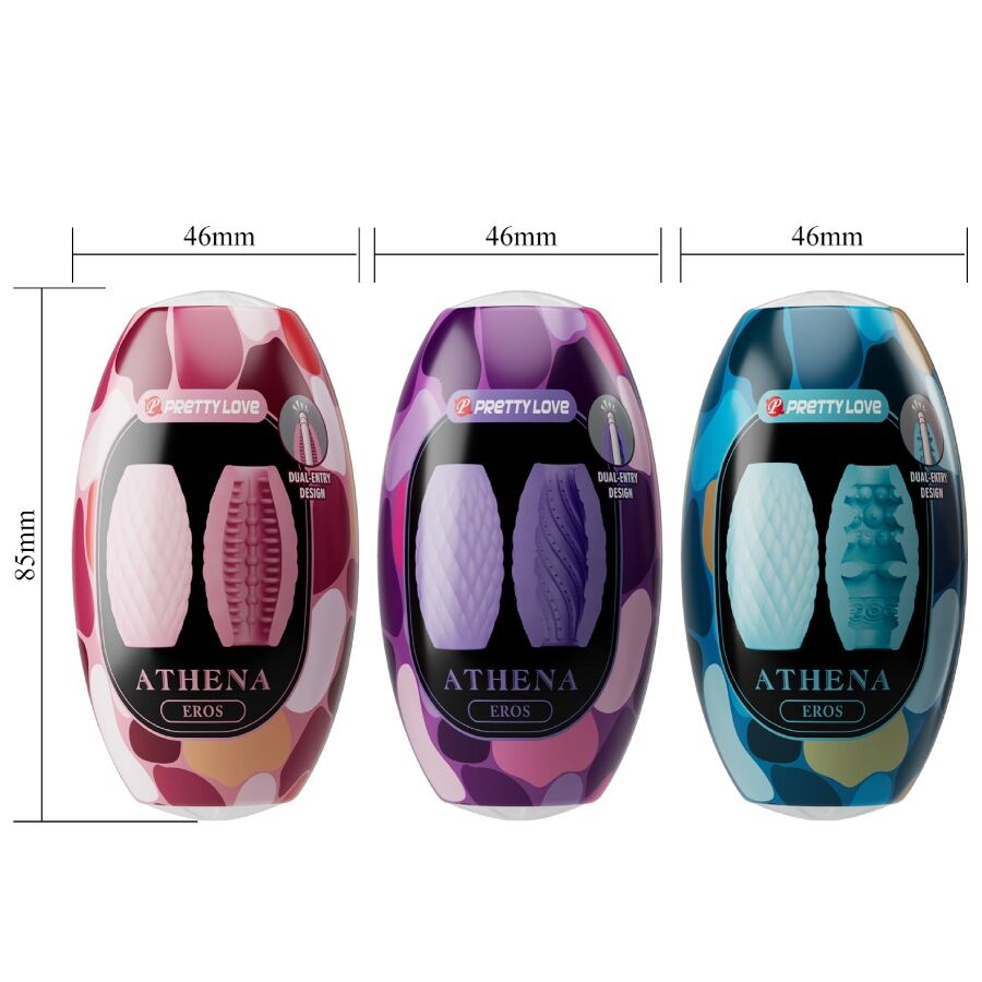 PRETTY LOVE - SET OVETTI MASTURBATORI MASCHILI ASSORTITI ATHENA EROS 15 PZ