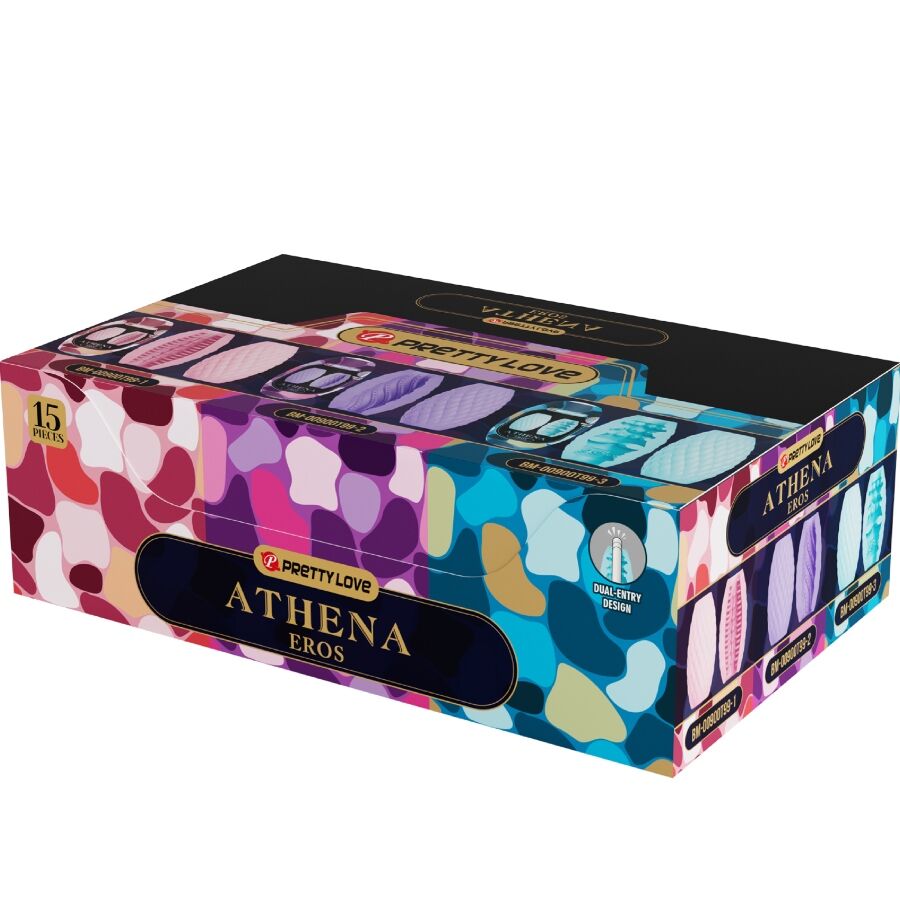 PRETTY LOVE - SET OVETTI MASTURBATORI MASCHILI ASSORTITI ATHENA EROS 15 PZ