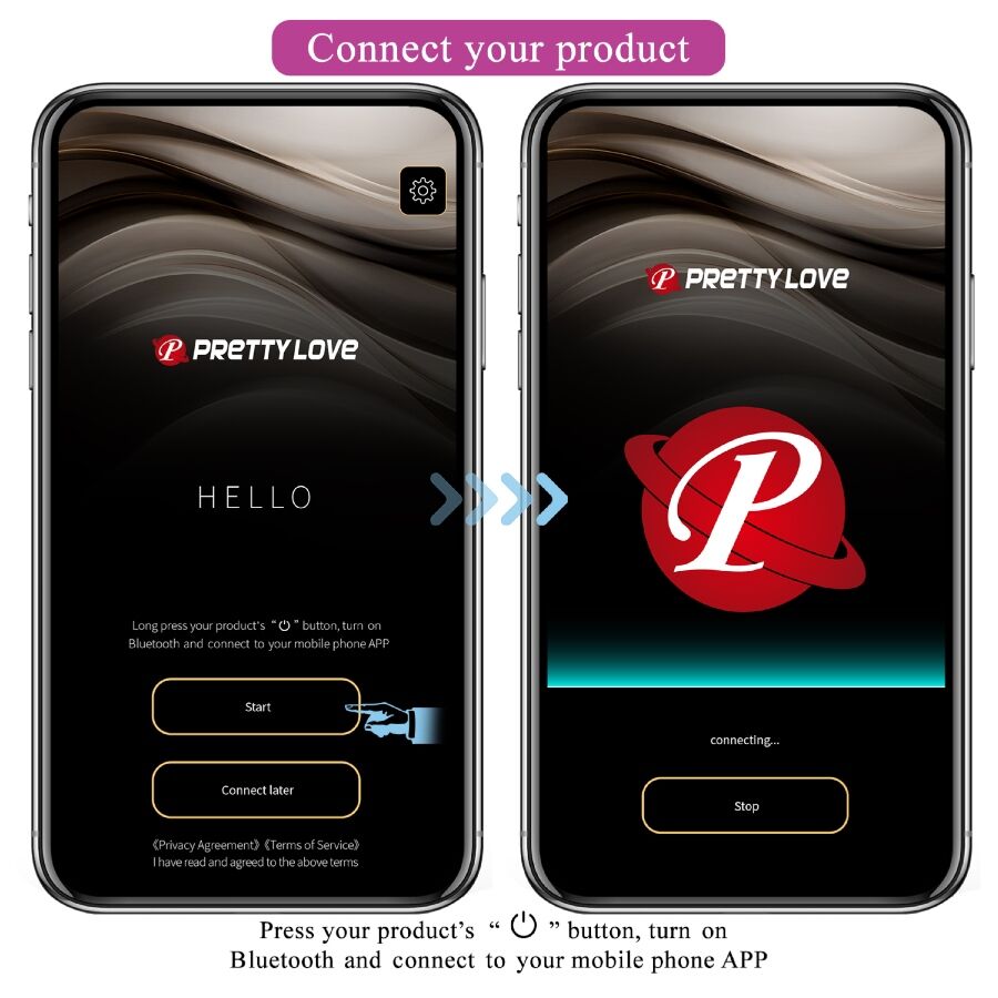 PRETTY LOVE - VIBRATORE LEVIATHAN CON APP LONG DISTANCE VIOLA