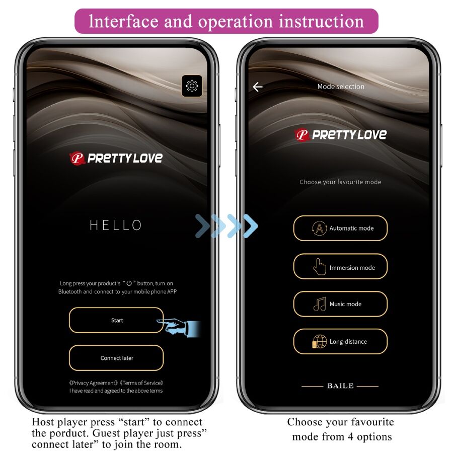 PRETTY LOVE - VIBRATORE LEVIATHAN CON APP LONG DISTANCE VIOLA