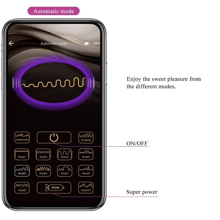PRETTY LOVE - VIBRATORE LEVIATHAN CON APP LONG DISTANCE VIOLA