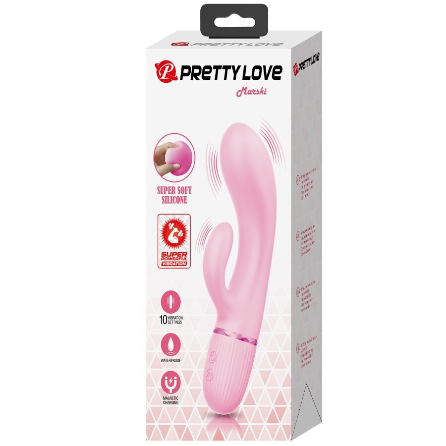 PRETTY LOVE - VIBRATORE MARSKI CON RABBIT E PUNTO G ROSA
