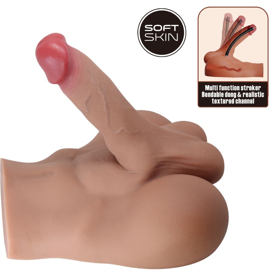 CRAZY BULL - RHYNE TORSO MASCHILE MASTURBATORE REALISTICO CON PENE E ANO