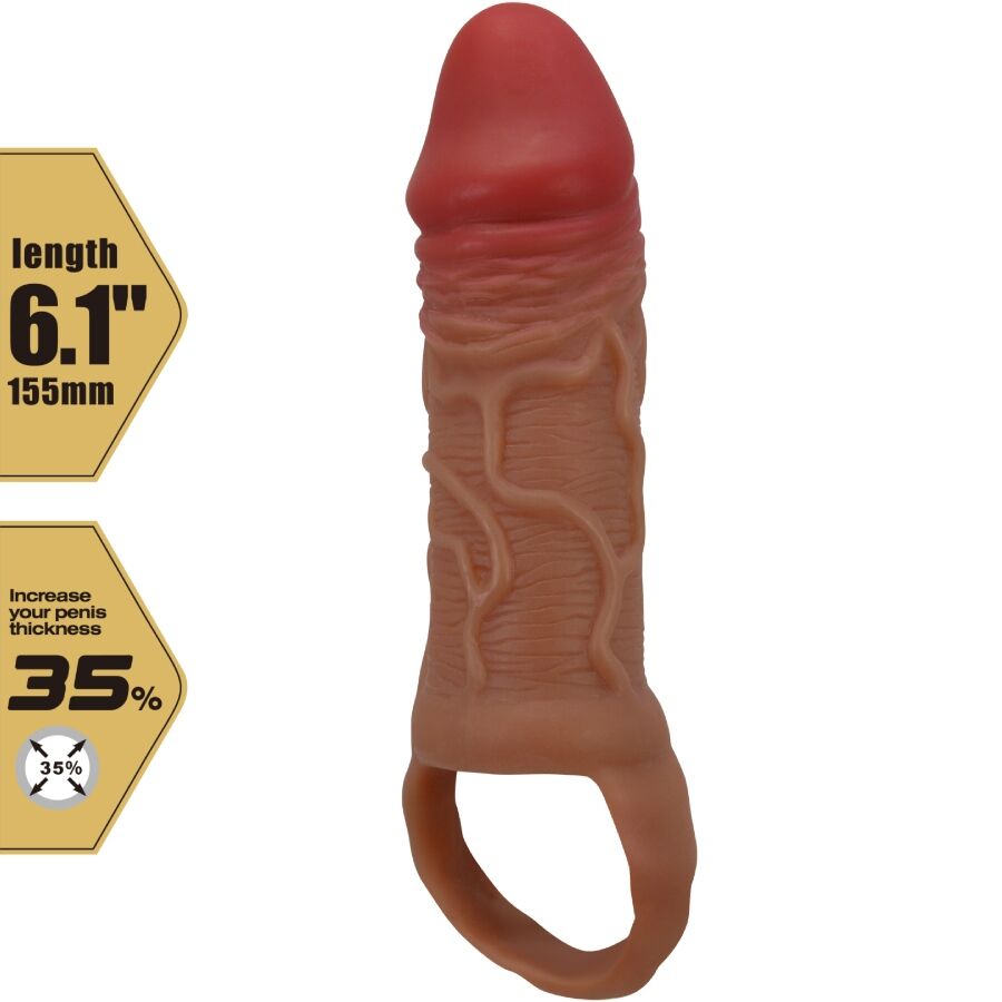 PRETTY LOVE - GUAINA PENE PEIRRE CON STRAP TESTICOLI  10 CM