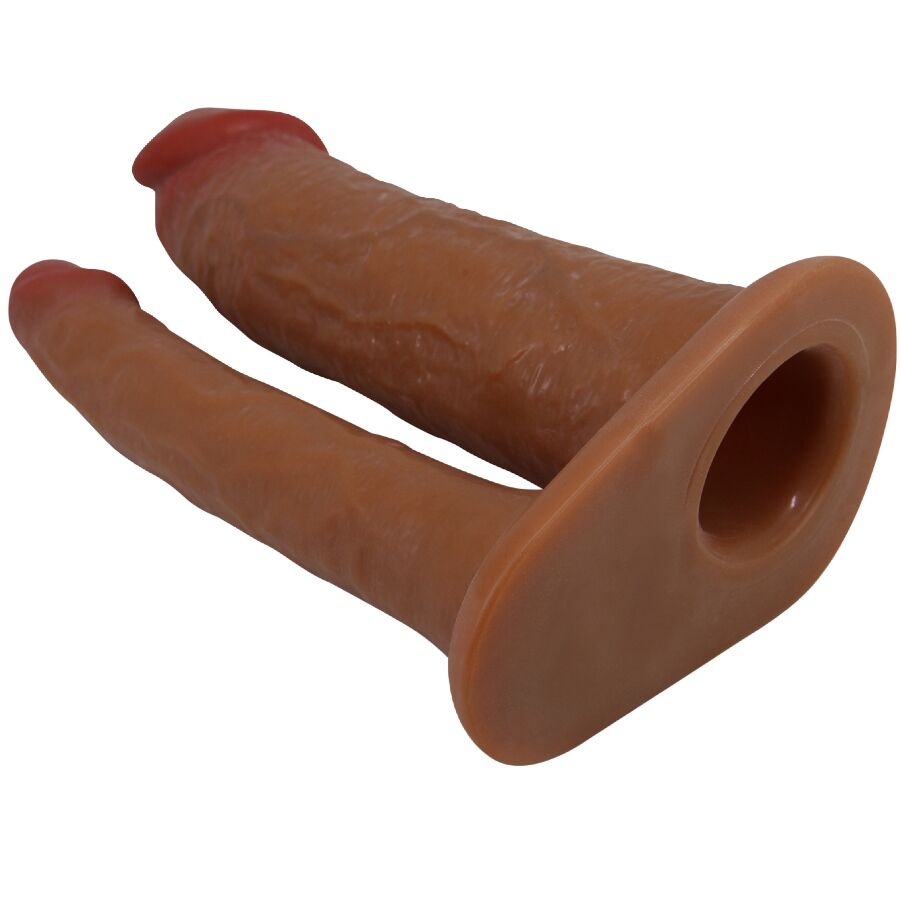 PRETTY LOVE - YAIRON GUAINA DOPPIA PER PENE CON ESTENSIONE 4 CM SCURA