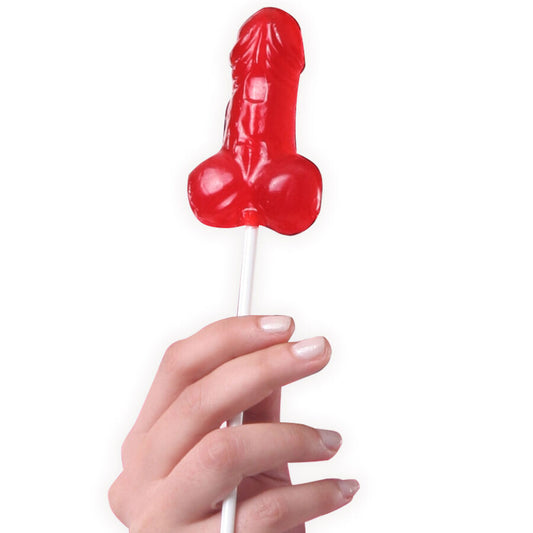 SECRETPLAY - SET DISPLAY LECCA-LECCA A FORMA DI PENE AROMA FRAGOLA  40 PZ
