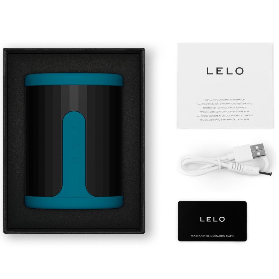 LELO - F2 MASSAGGIATORE E MASTURBATORE MASCHILE BLU
