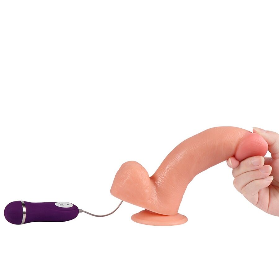 SHEQU - ADAM DILDO VIBRANTE CON TELECOMANDO 21 CM