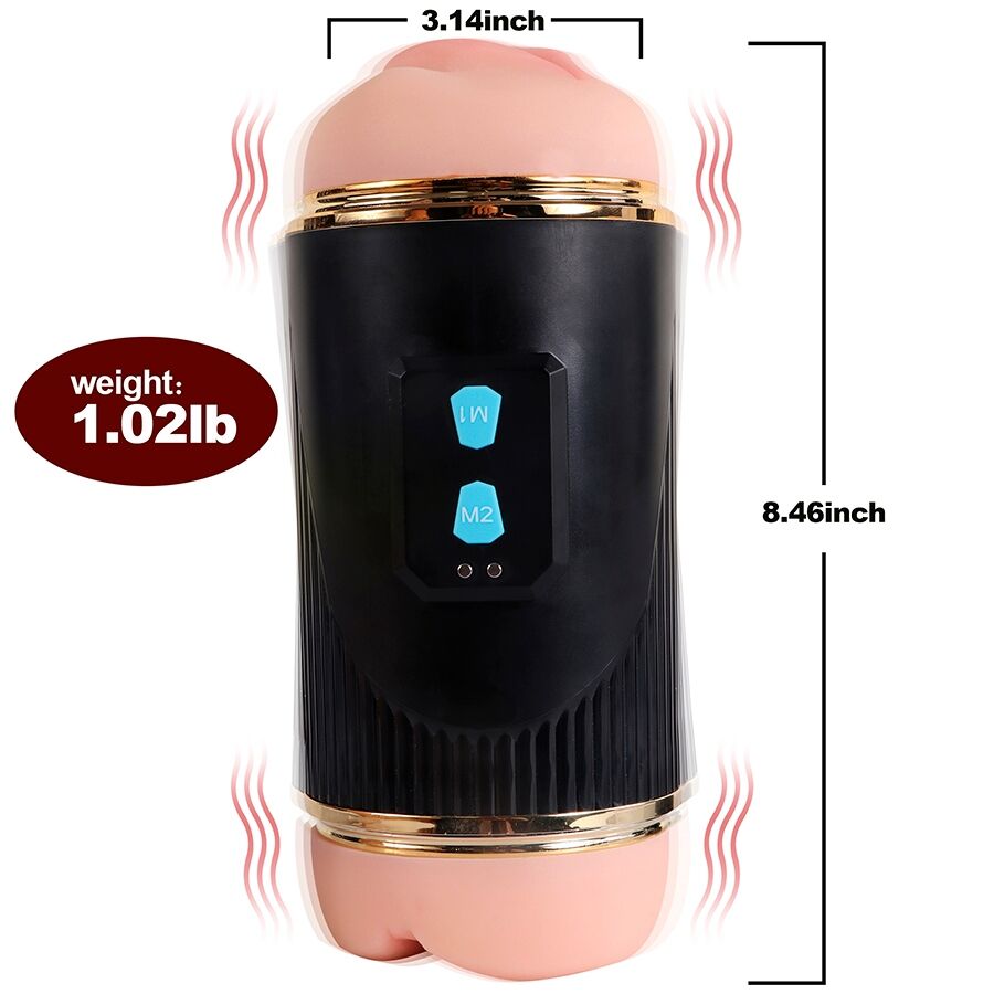 SHEQU - KAY DOPPIO MASTURBATORE CON BOCCA E VAGINA VIBRANTE