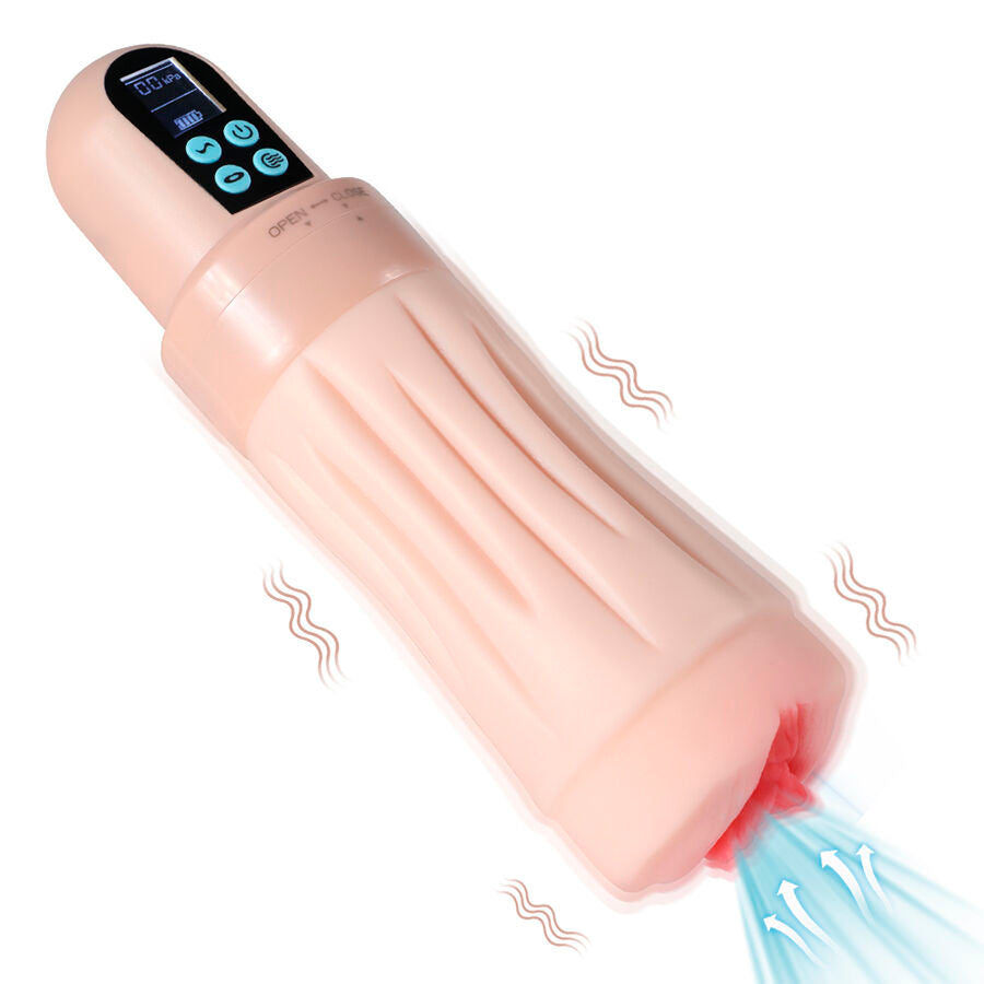 XISE - MASTURBATORE VIBRANTE CON FUNZIONE ASPIRANTE SUCTROKER V3.0 CON VAGINA