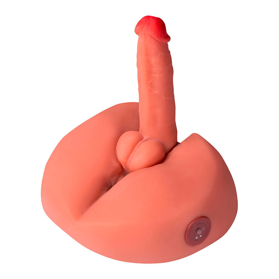 MASTURBATORE REALISTICO - MEZZO TORSO MASCHILE - VIBRANTE - SPINTA - CON PENE E ANO 3 KG "HONEY"