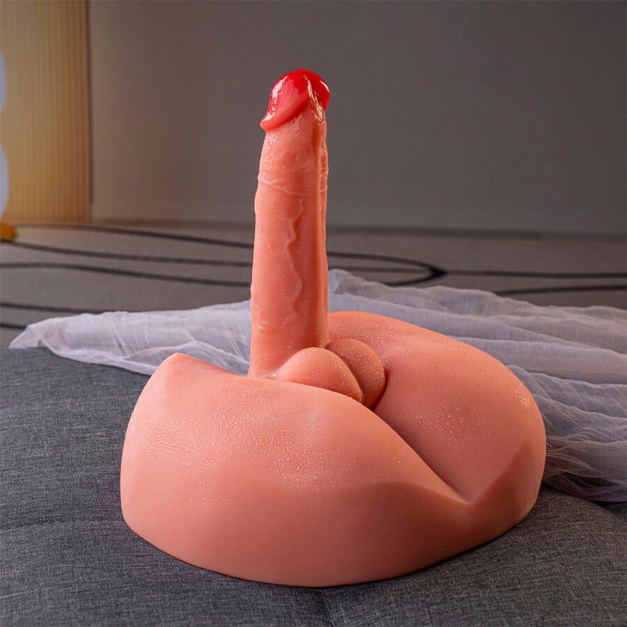 MASTURBATORE REALISTICO - MEZZO TORSO MASCHILE - VIBRANTE - SPINTA - CON PENE E ANO 3 KG "HONEY"