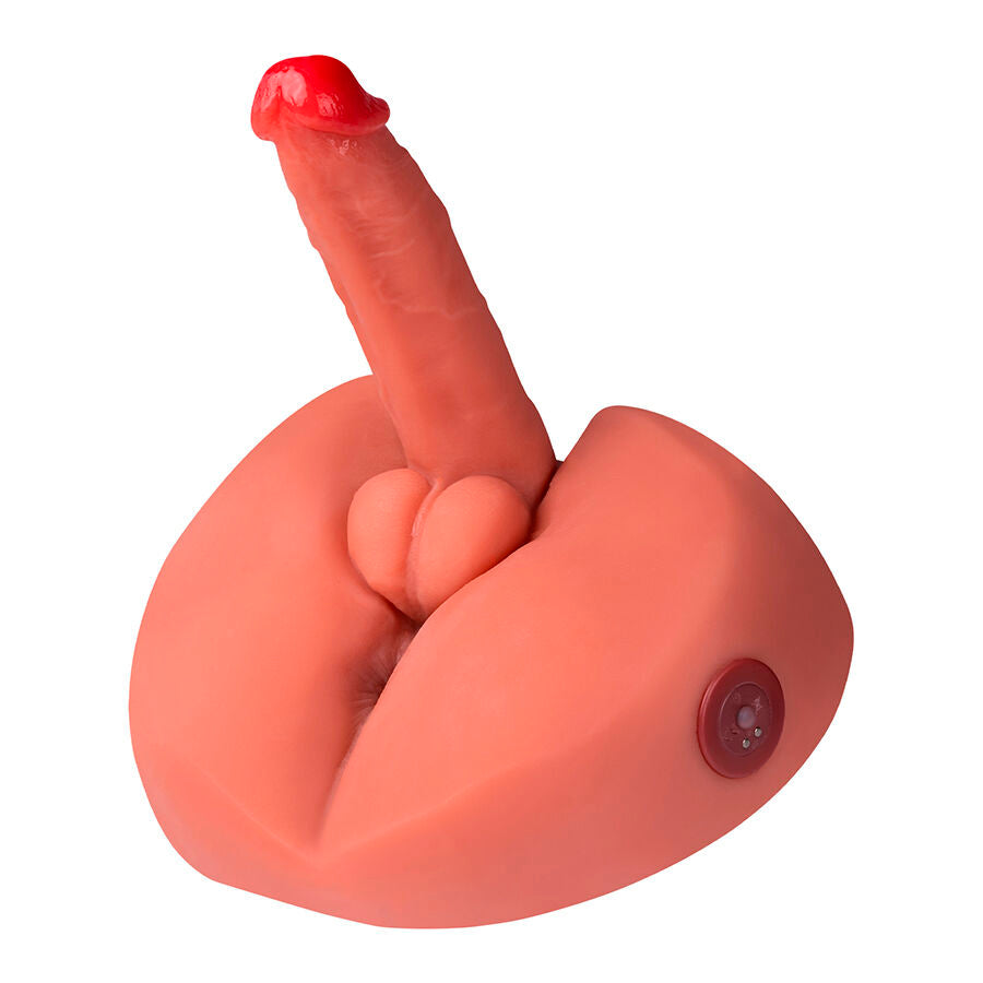 MASTURBATORE REALISTICO - MEZZO TORSO MASCHILE - VIBRANTE - SPINTA - CON PENE E ANO 3 KG "HONEY"