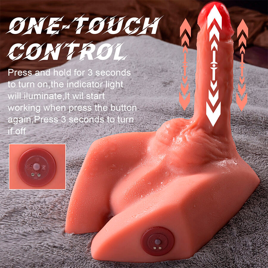 MASTURBATORE REALISTICO - MEZZO TORSO MASCHILE - VIBRANTE - SPINTA - CON PENE E ANO 5 KG "MICHAEL"
