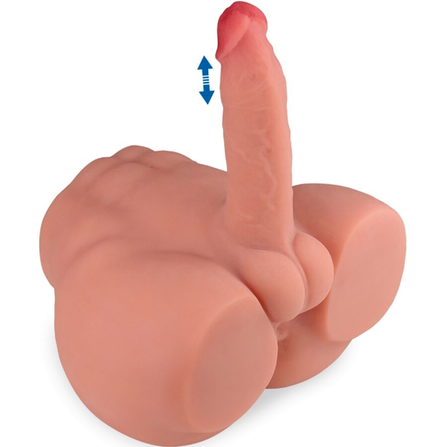 XISE - TORSO MASCHILE MASTURBATORE REALISTICO CON DILDO FREDERICO CON VIBRAZIONE E SPINTA