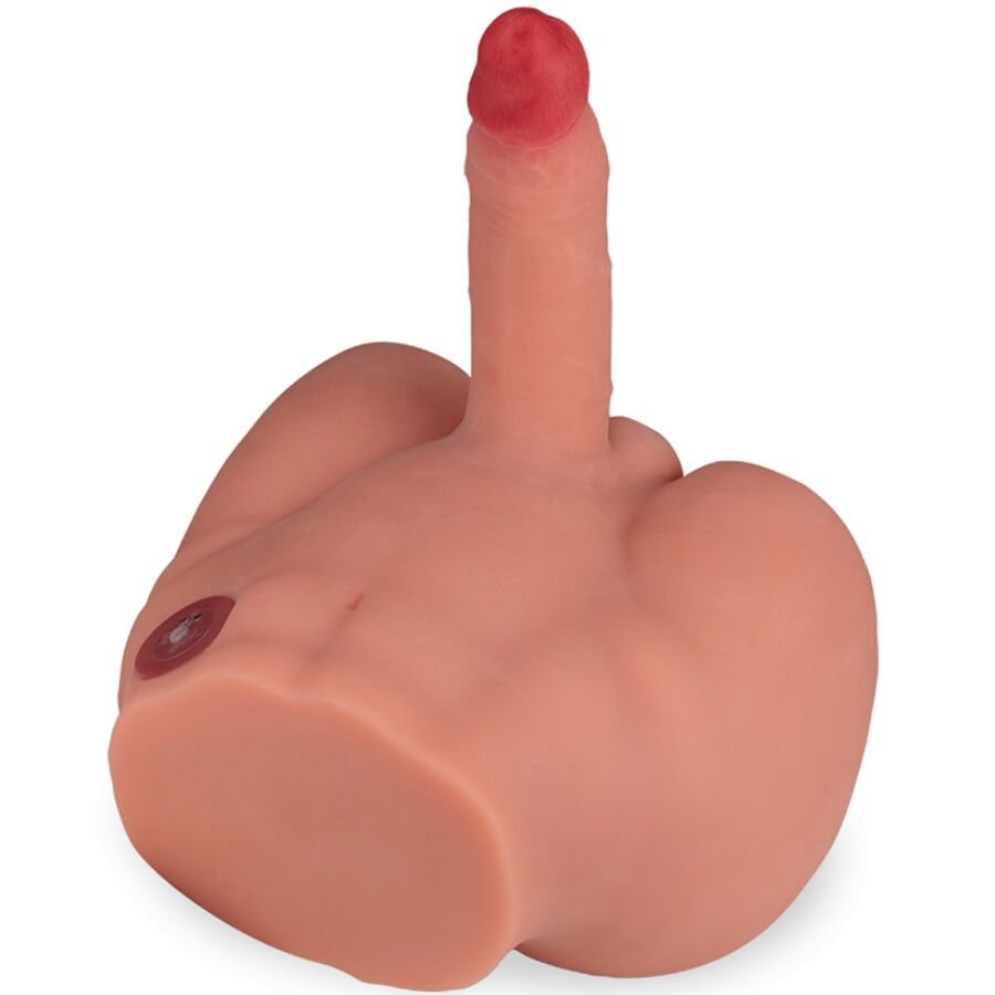 XISE - TORSO MASCHILE MASTURBATORE REALISTICO CON DILDO FREDERICO CON VIBRAZIONE E SPINTA