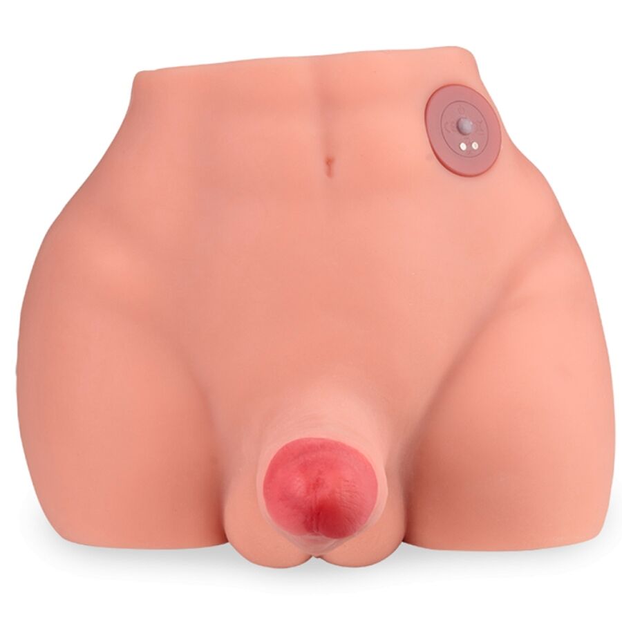 XISE - TORSO MASCHILE MASTURBATORE REALISTICO CON DILDO FREDERICO CON VIBRAZIONE E SPINTA