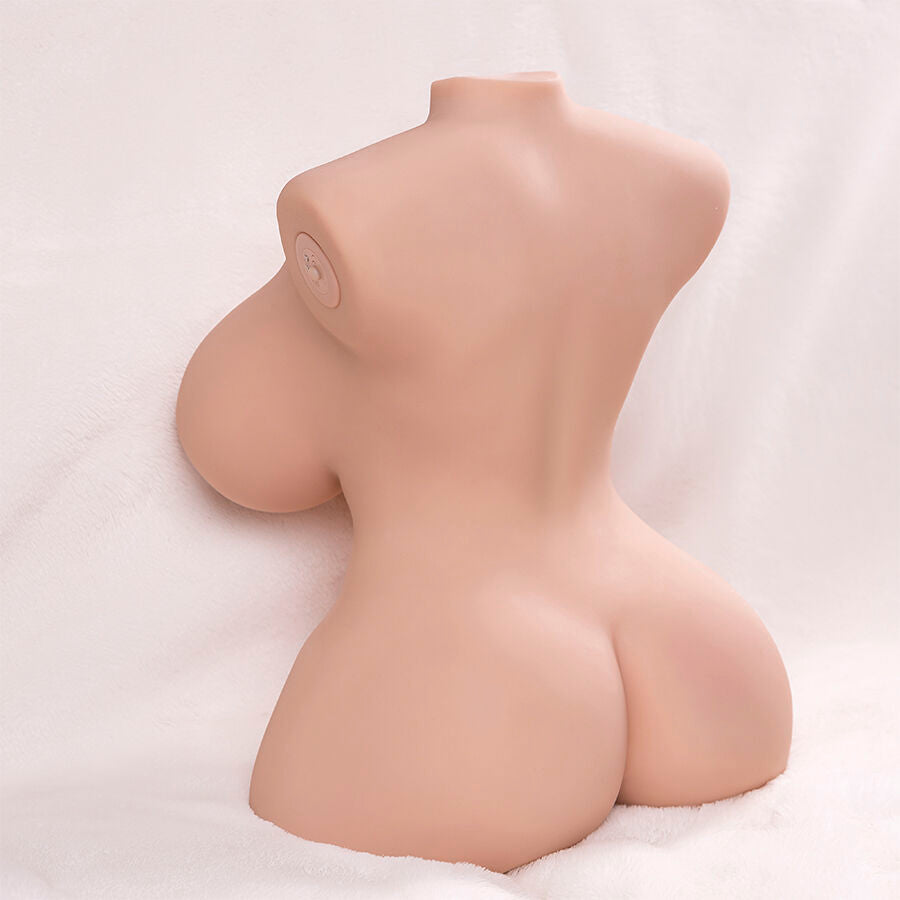MASTURBATORE REALISTICO - TORSO FEMMINILE - VIBRANTE - SPINTA - CON VAGINA E ANO 8 KG "TINY"