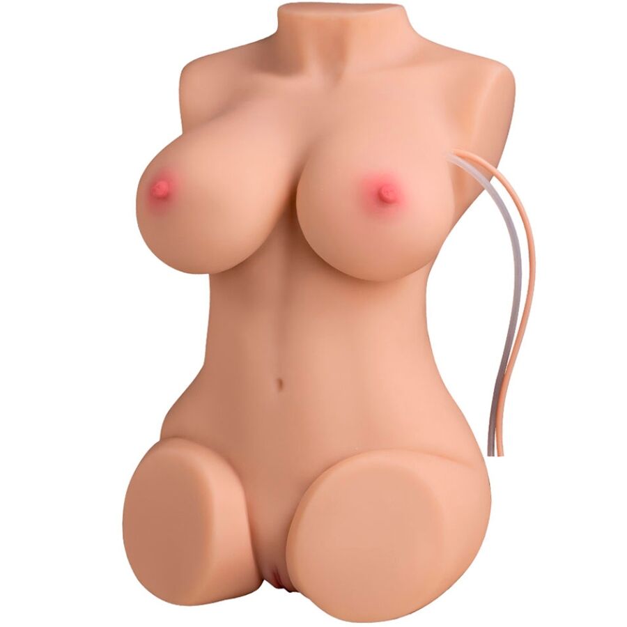 MASTURBATORE REALISTICO - TORSO FEMMINILE - VIBRANTE - SUCTION - CON VAGINA E ANO 6 KG "WENDY