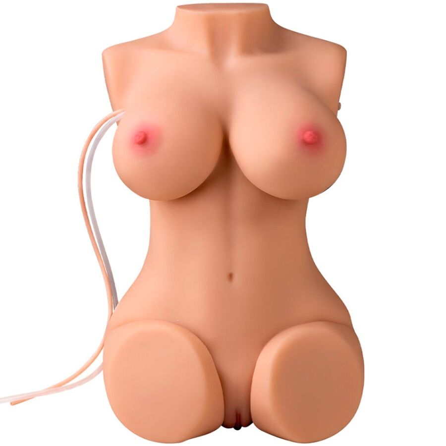 MASTURBATORE REALISTICO - TORSO FEMMINILE - VIBRANTE - SUCTION - CON VAGINA E ANO 6 KG "WENDY