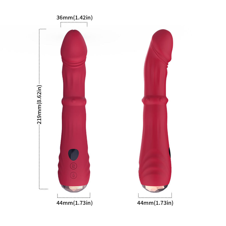 ARMONY - VIBRATORE RISCALDANTE STIMOLATORE PUNTO A ROSSO