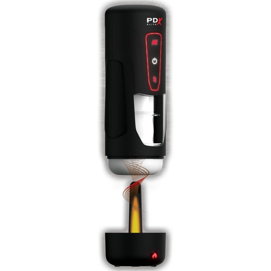 PDX ELITE - MILK ME HOTTER MASTURBATORE AUTOMATICO CON VIBRAZIONE A SPINTA E EFFETTO CALORE