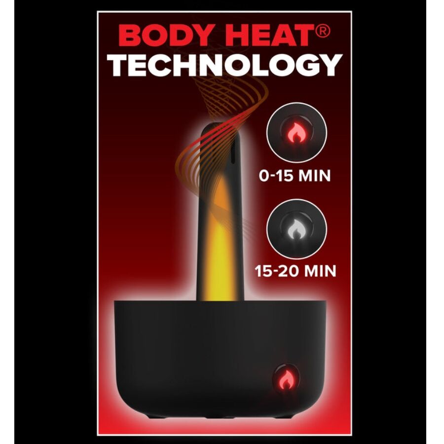 PDX ELITE - MILK ME HOTTER MASTURBATORE AUTOMATICO CON VIBRAZIONE A SPINTA E EFFETTO CALORE