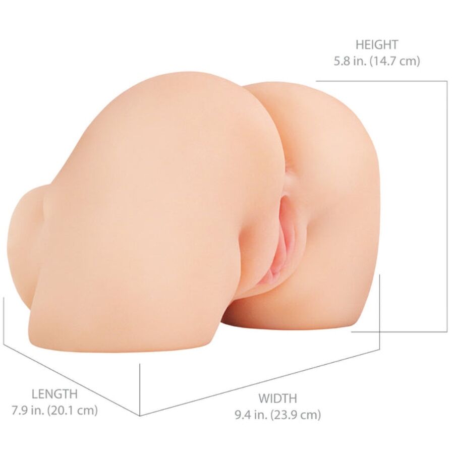 PDX ELITE - SHAKETHAT ASS CULO MASTURBATORE REALISTICO VIBRANTE CON VAGINA E ANO