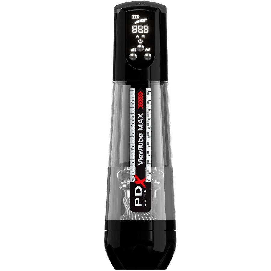 PDX ELITE - VIEWTUBE MAX VIEW MASTURBATORE AUTOMATICO CON ASPIRAZIONE TRASPARENTE