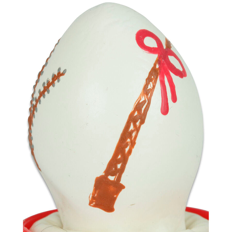 PRESERVATIVO DESIGN UOVO PASQUA, DIPINTO A MANO, LATTICE NATURALE