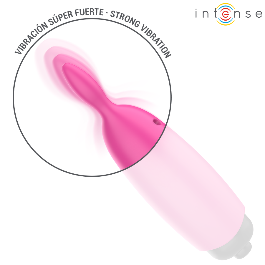 INTENSE - HOPPER BULLET VIBRANTE DESIGN CONIGLIETTO ROSA 8,3 X 2,4 CM