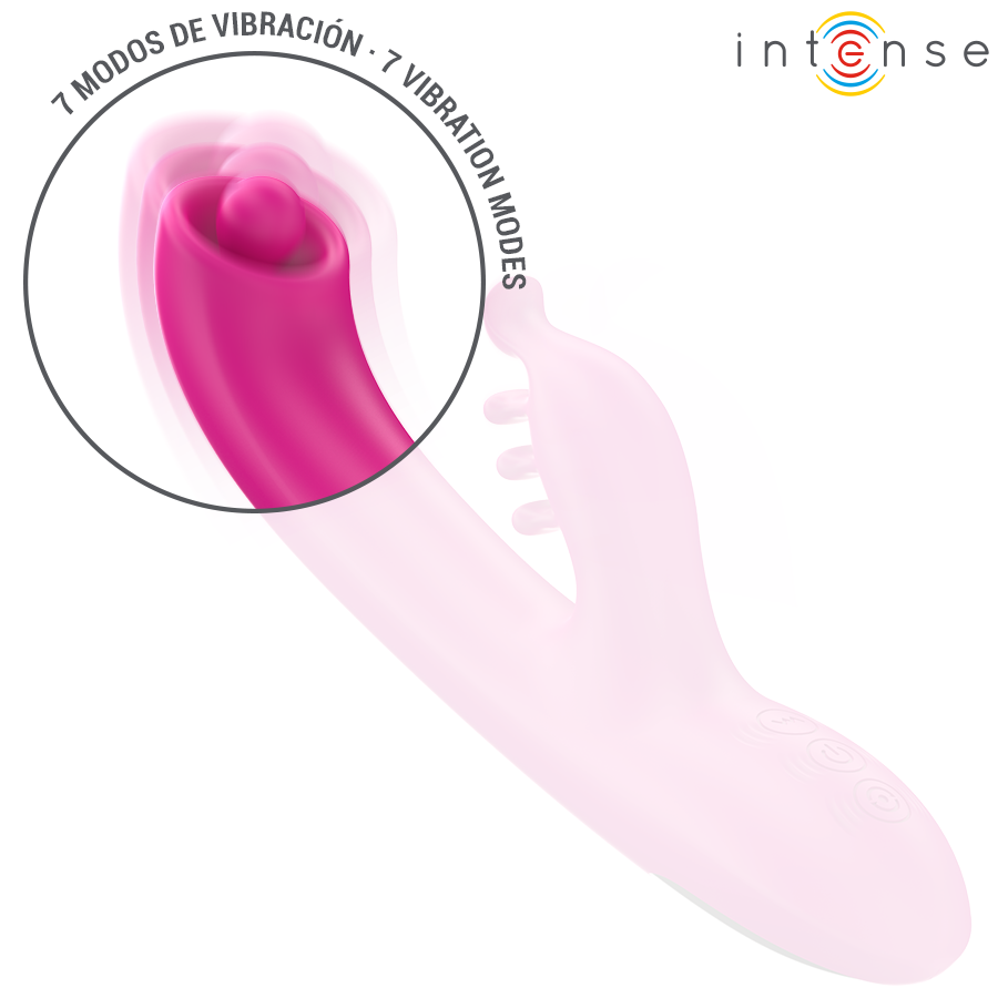 INTENSE - CHRISTINA VIBRATORE MULTIFUNZIONE CON RABBIT 22,5 CM ROSA