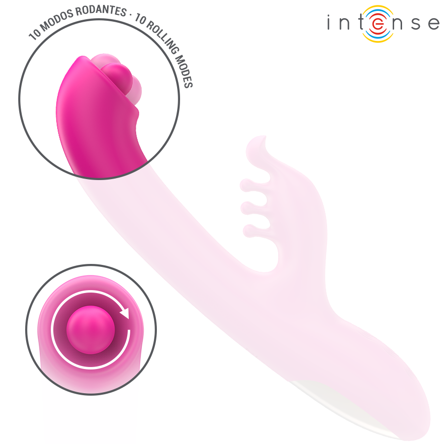 INTENSE - CHRISTINA VIBRATORE MULTIFUNZIONE CON RABBIT 22,5 CM ROSA
