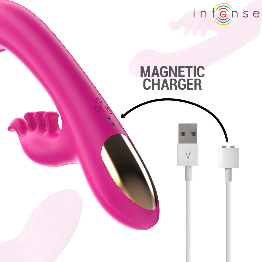 INTENSE - CHRISTINA VIBRATORE MULTIFUNZIONE CON RABBIT 22,5 CM ROSA