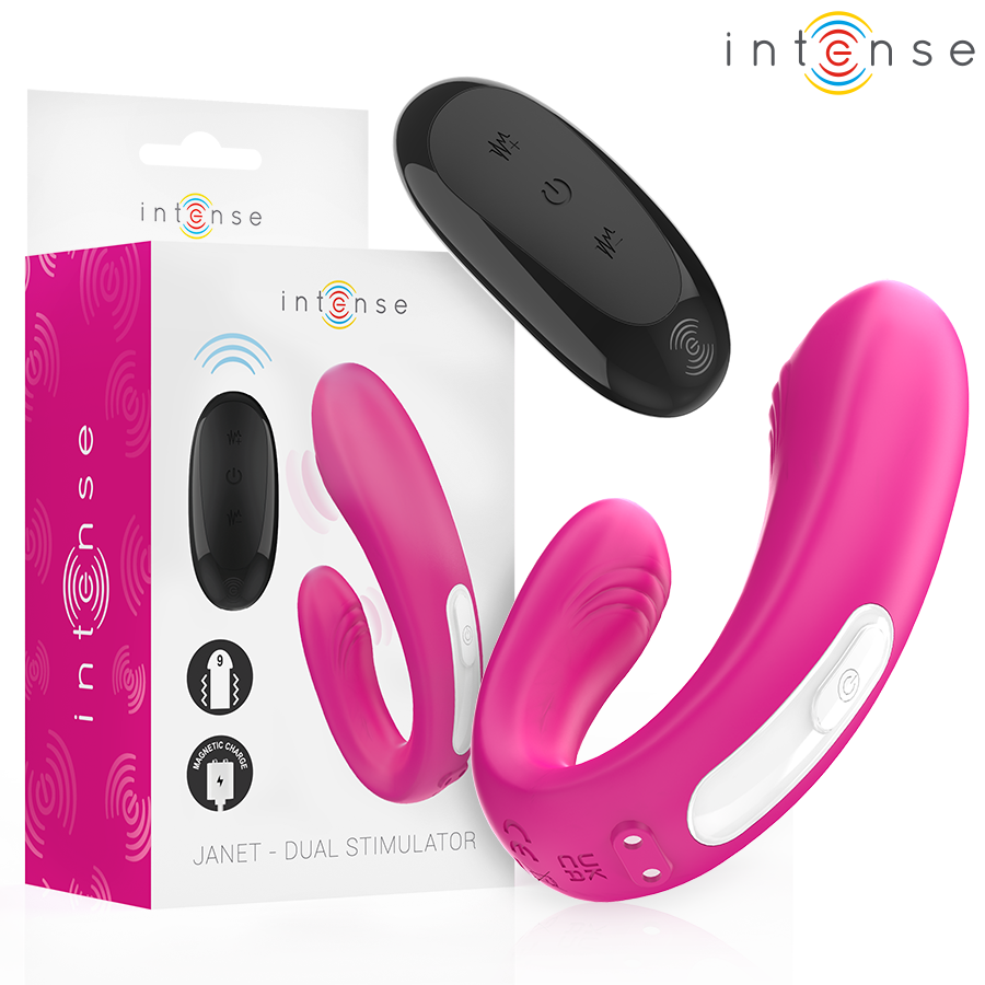 STIMOLATORE, DOPPIA STIMOLAZIONE, 9 MODALITÀ VIBRAZIONE, TELECOMANDO WIRELESS