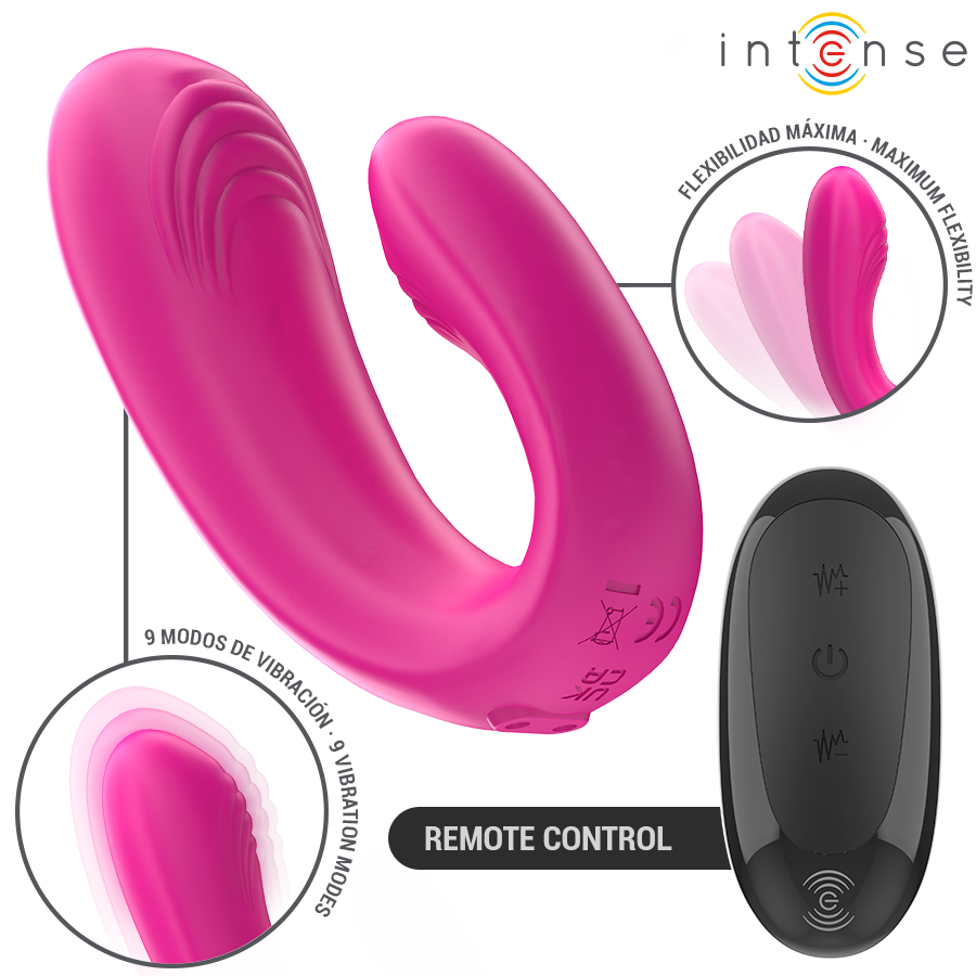 STIMOLATORE, DOPPIA STIMOLAZIONE, 9 MODALITÀ VIBRAZIONE, TELECOMANDO WIRELESS