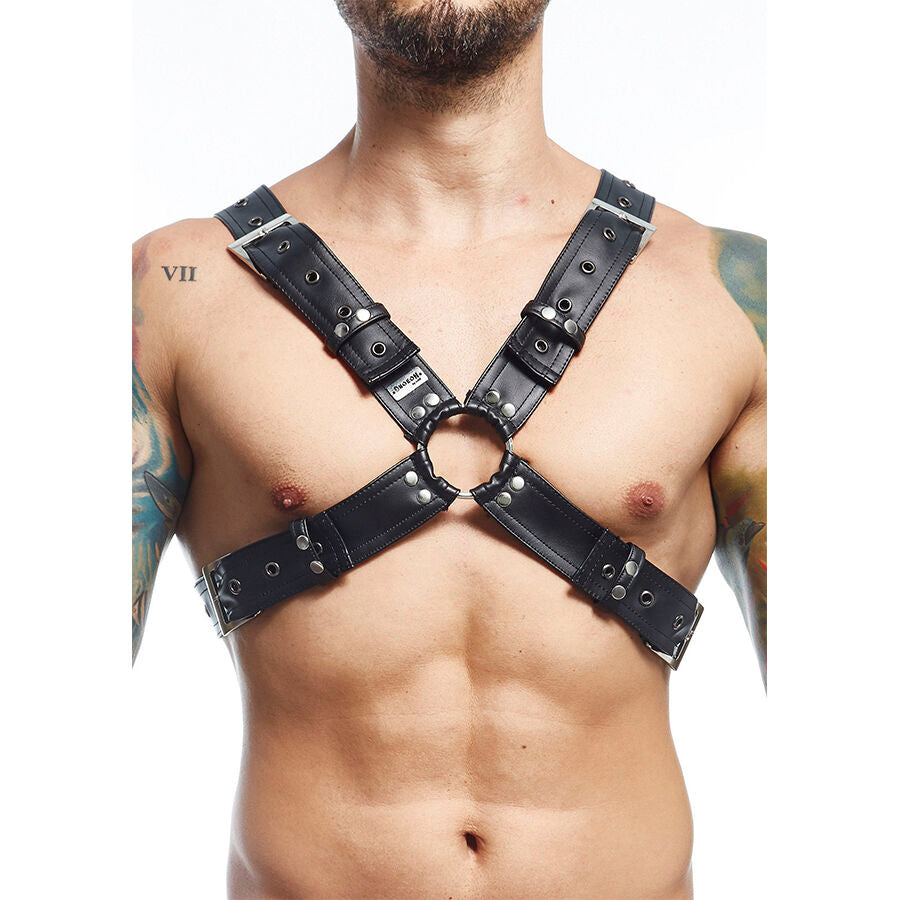 HARNESS PETTO INCROCIO, DESIGN AUDACE, SIMILPELLE PREMIUM