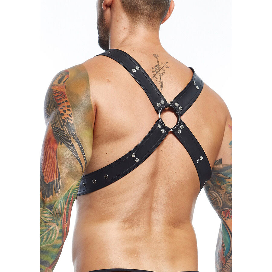 HARNESS PETTO INCROCIO, DESIGN AUDACE, SIMILPELLE PREMIUM