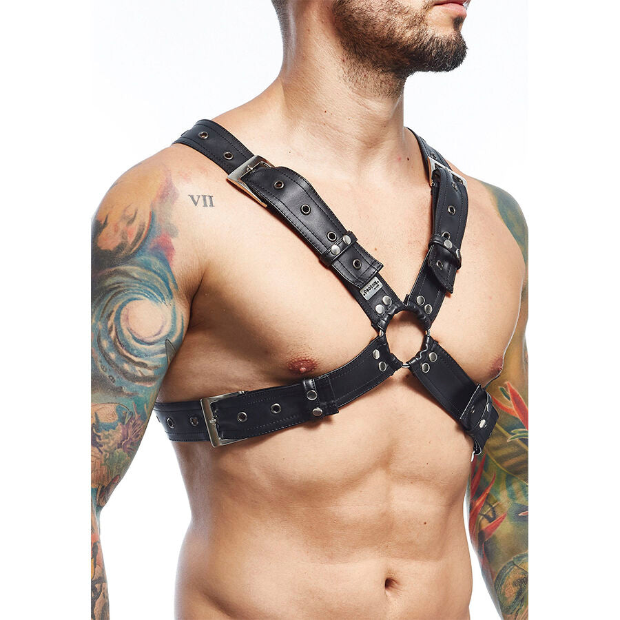 HARNESS PETTO INCROCIO, DESIGN AUDACE, SIMILPELLE PREMIUM