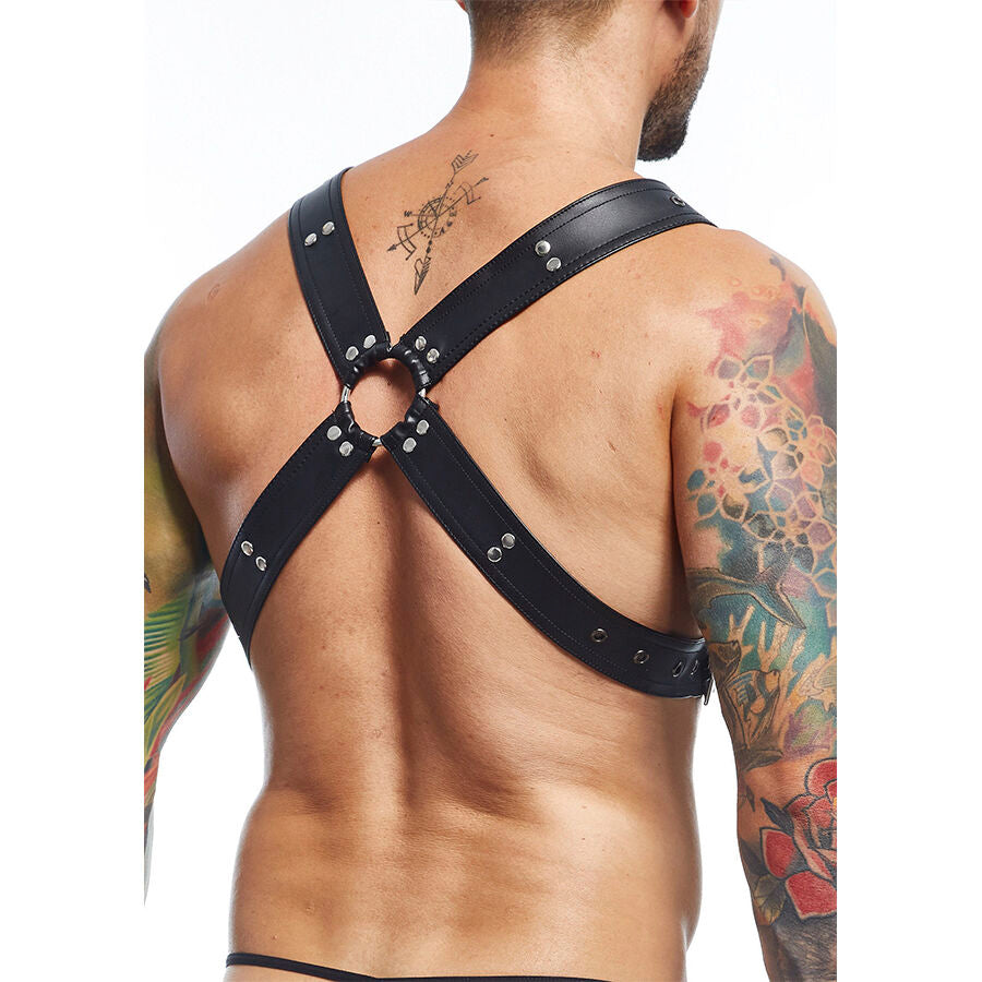 HARNESS PETTO INCROCIO, DESIGN AUDACE, SIMILPELLE PREMIUM