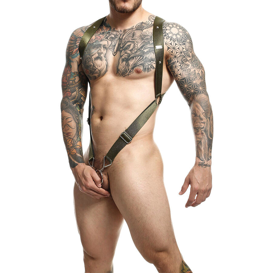 HARNESS ELASTICA CROSS BACK, SUPPORTO TOTALE, ANELLI METALLICI
