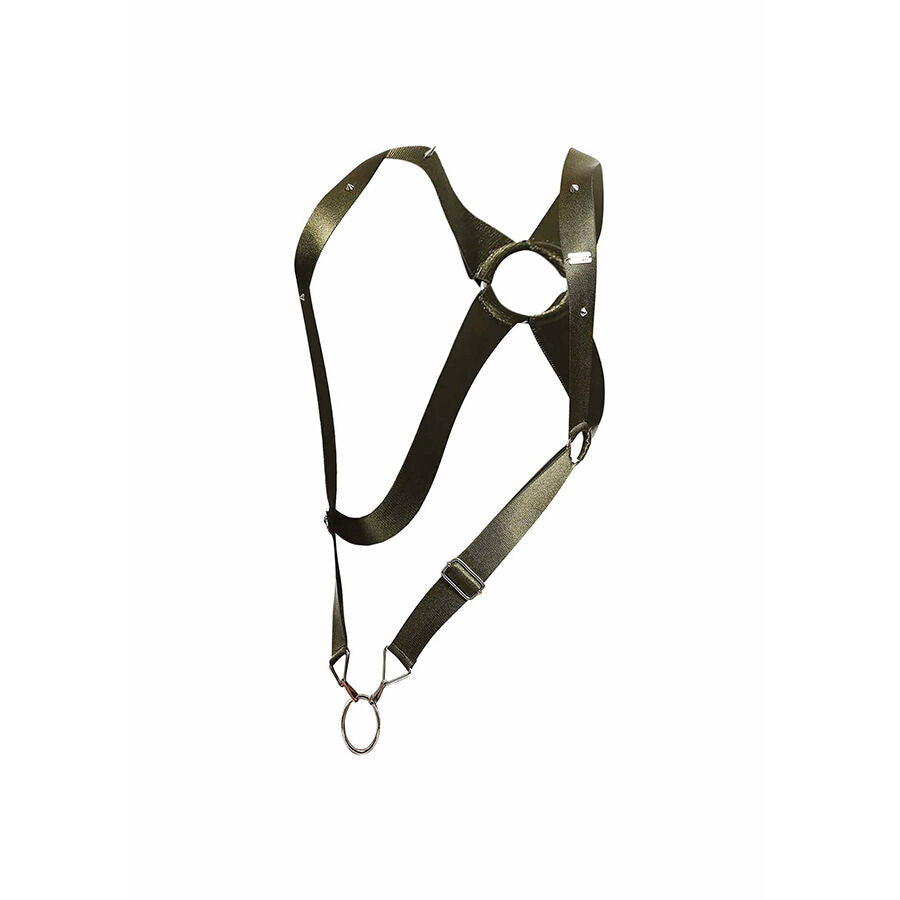 HARNESS ELASTICA CROSS BACK, SUPPORTO TOTALE, ANELLI METALLICI