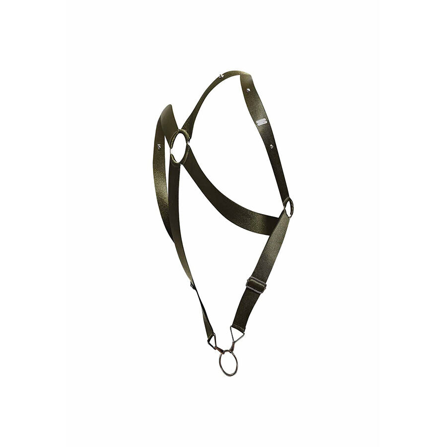 HARNESS ELASTICA CROSS BACK, SUPPORTO TOTALE, ANELLI METALLICI
