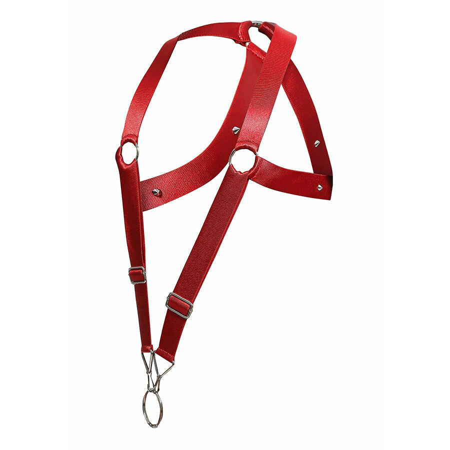 HARNESS ELASTICO CROSS BACK, SUPPORTO TOTALE, ANELLI METALLICI
