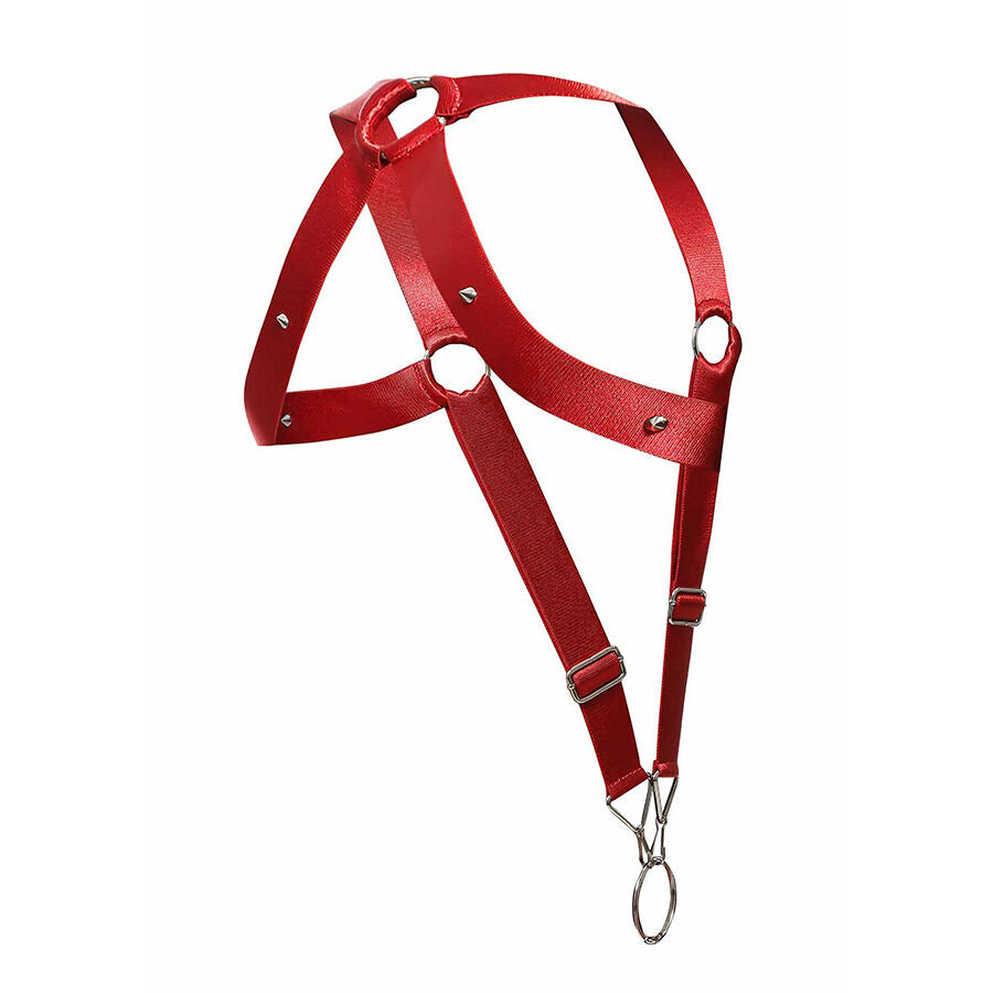 HARNESS ELASTICO CROSS BACK, SUPPORTO TOTALE, ANELLI METALLICI