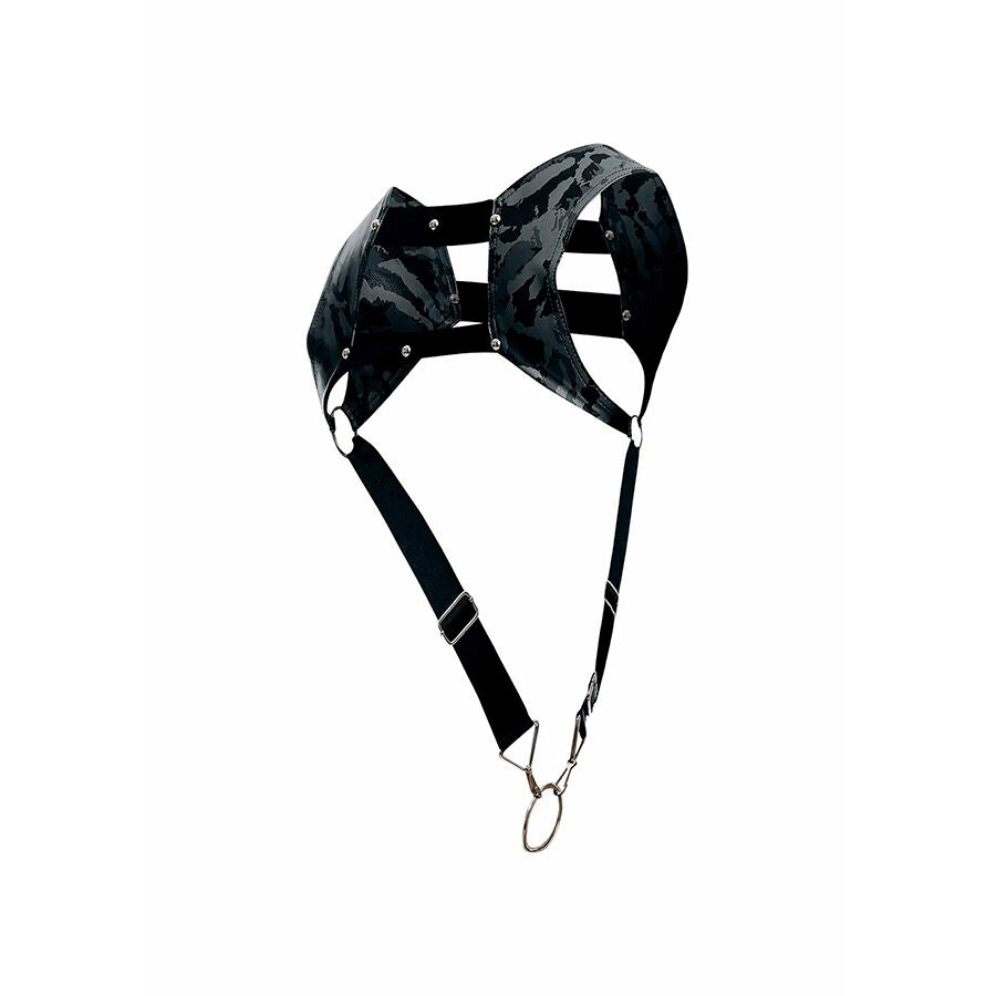 HARNESS BONDAGE CON ANELLO PENE, DESIGN CORTO SEXY, SUPPORTO MASSIMO