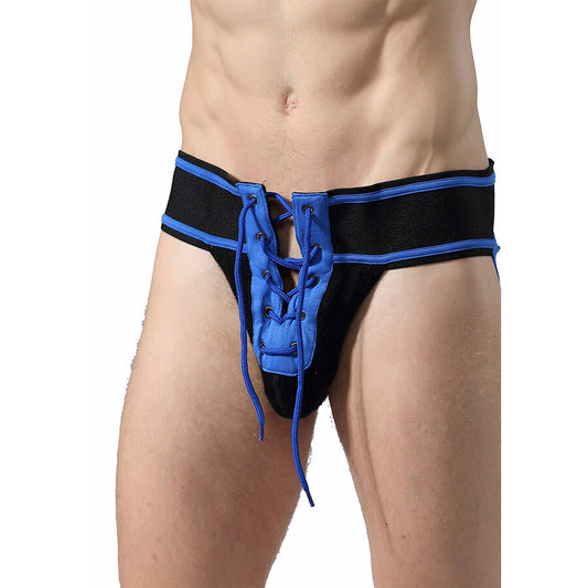 MOB - FETISH JOCKSTRAP UOMO FOOTBALL BLU TAGLIA L