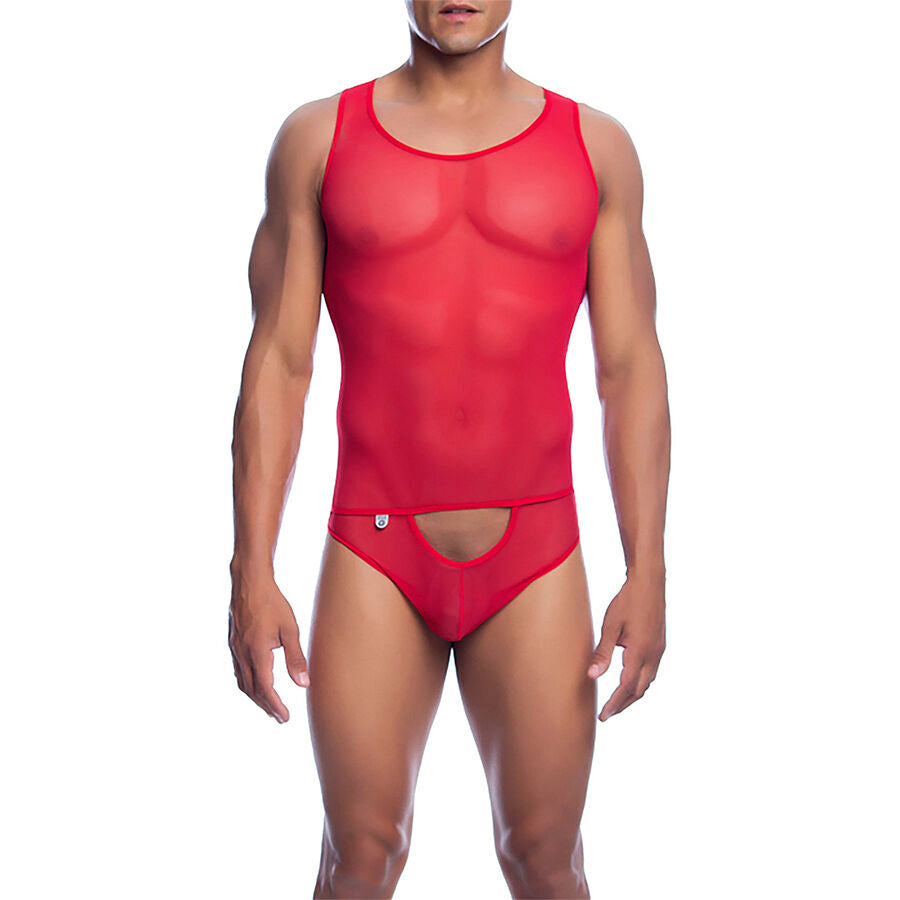 PERIZOMA UOMO MESH TRASPARENTE, APERTURA FRONTALE, COMFORT ELASTICIZZATO