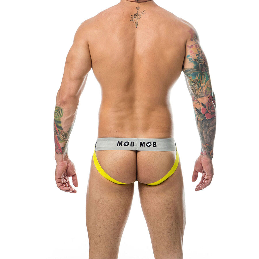 JOCKSTRAP UOMO A RIGHE, COTONE PREMIUM, SUPPORTO ERGONOMICO