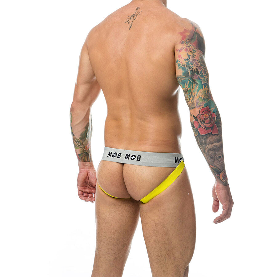 JOCKSTRAP UOMO A RIGHE, COTONE PREMIUM, SUPPORTO ERGONOMICO